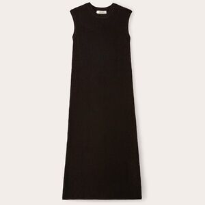 Everlane Women's Midi Dress in Everyday Cotton in Black, Size Small